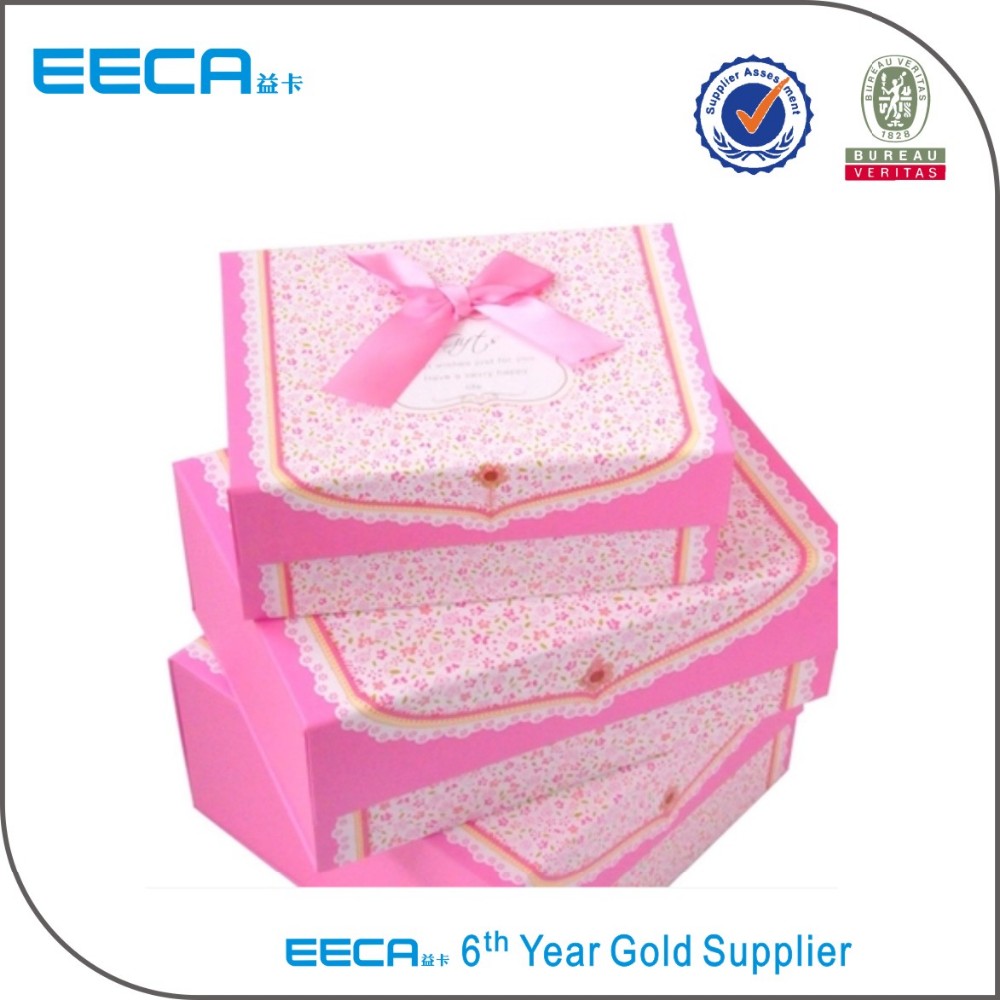 2017 fashion magnet box color folding jewelry packaging gift box